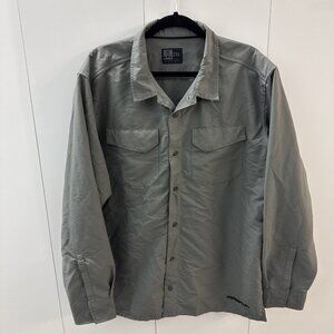 Magpul Industries‎ Snap Flap Pocket Long Sleeve Shirt Men 2XL Gray Excellent